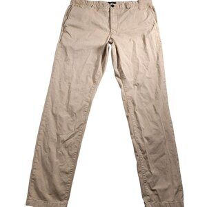 THEORY Pants Mens 36x32.5 Beige Straight Leg Chino Preppy